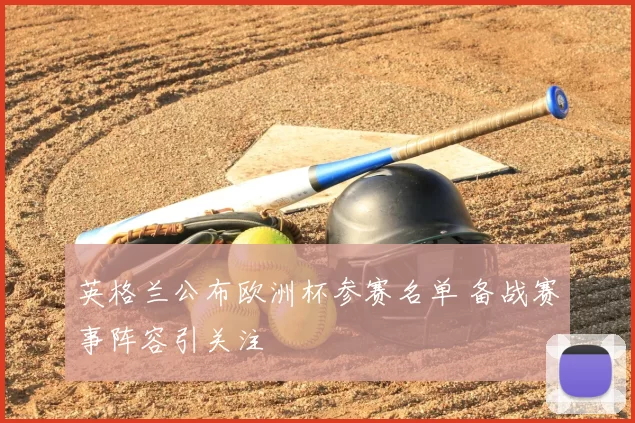 英格兰公布欧洲杯参赛名单 备战赛事阵容引关注